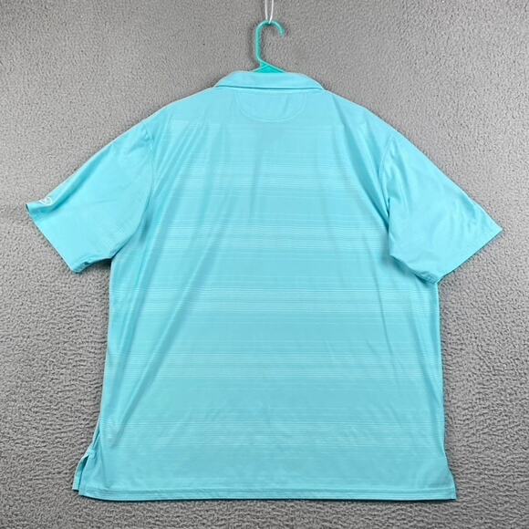 Under Armour Loose Catalyst Heatgear Golf Polo Shirt Men's 2XL Blue Causal - Picture 10 of 10